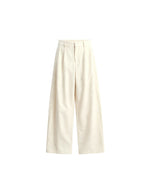 JCAESAR WOMEN Pleated Low‑Crotch Curved‑Blade Pants