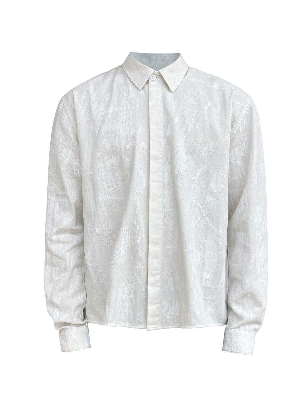 JCAESAR Coated Structured Long Sleeve Shirt