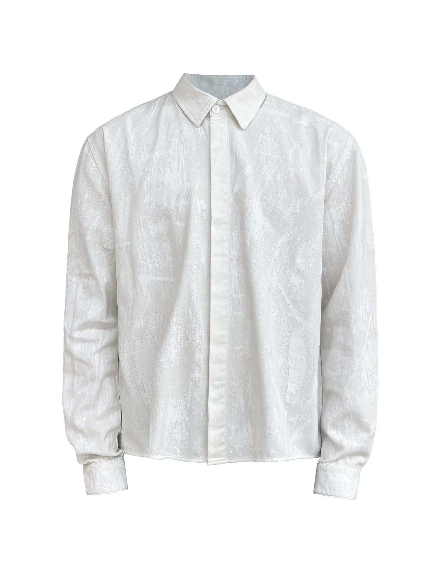 JCAESAR Coated Structured Long Sleeve Shirt