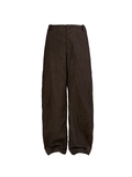JCAESAR Ribbed‑panel palm trousers