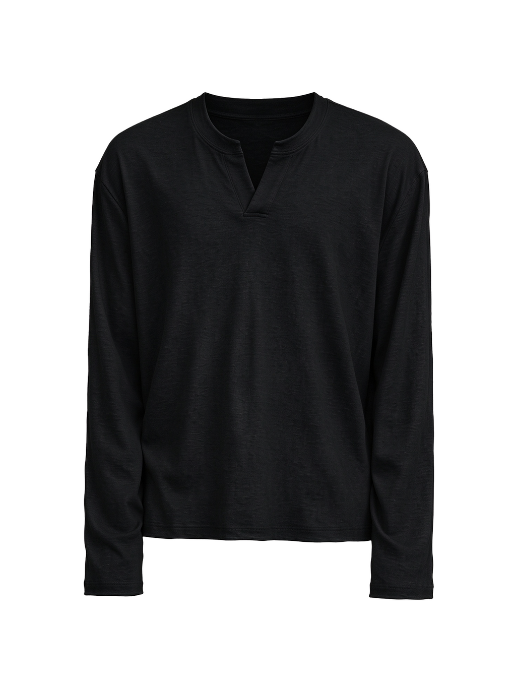 JCAESAR Long-Sleeve V-Neck Knit Top