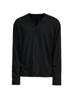 JCAESAR Long-Sleeve V-Neck Knit Top