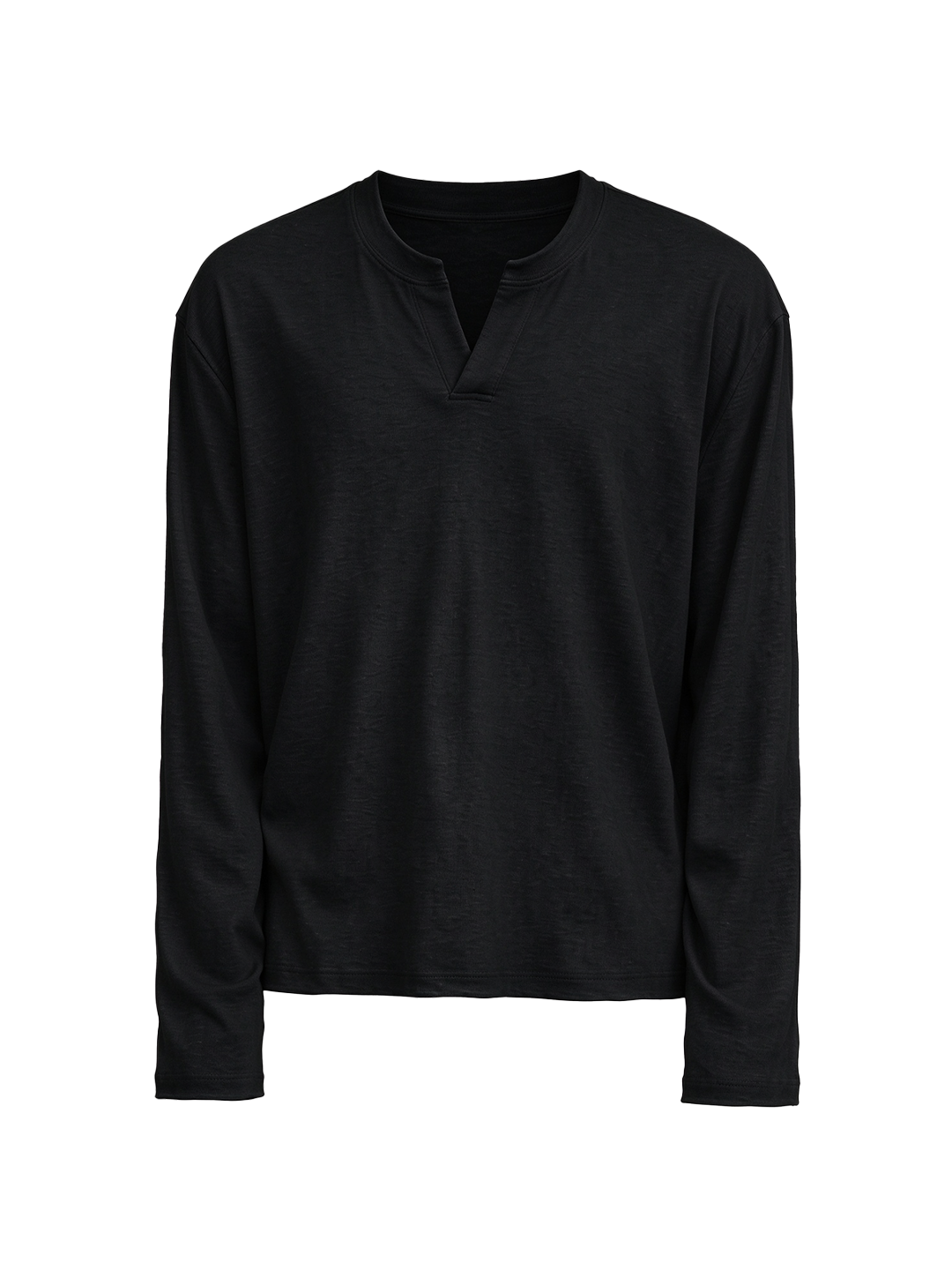 JCAESAR Long-Sleeve V-Neck Knit Top