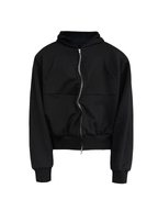 JCAESAR Power metallic‑thread hooded sweatshirt