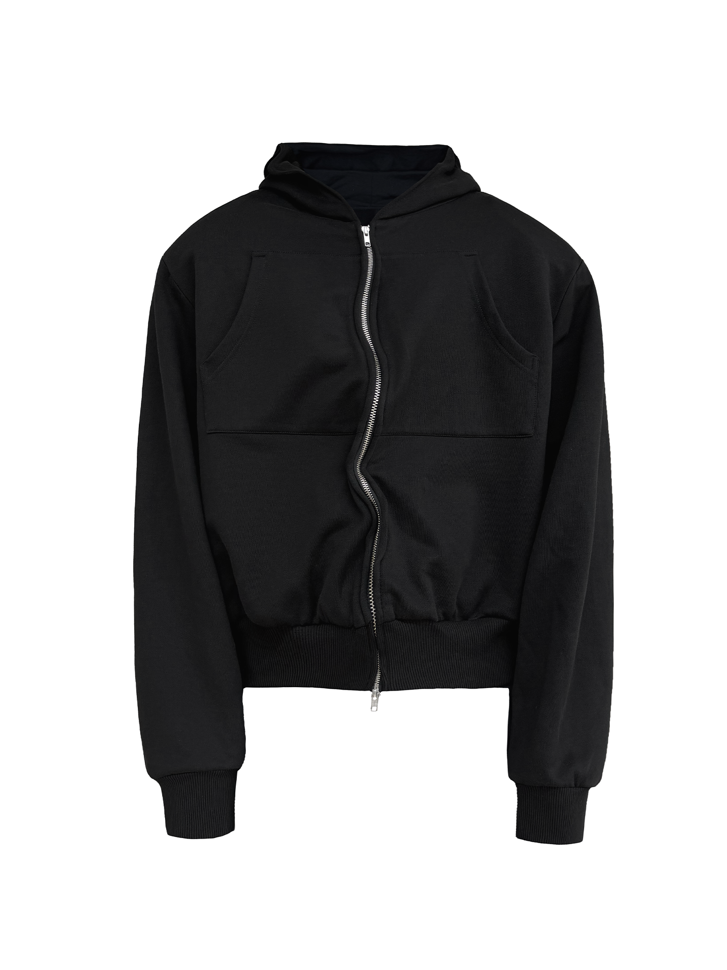 JCAESAR Power metallic‑thread hooded sweatshirt