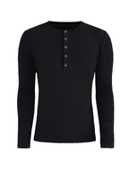 JCAESAR  Five-Snap Henley Long Sleeve