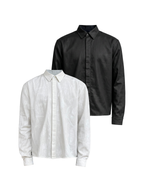 JCAESAR Coated Structured Long Sleeve Shirt