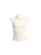 JCAESAR WOMEN Draped Cowl‑Neck Folded‑Hem Tee
