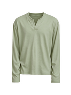 JCAESAR Long-Sleeve V-Neck Knit Top