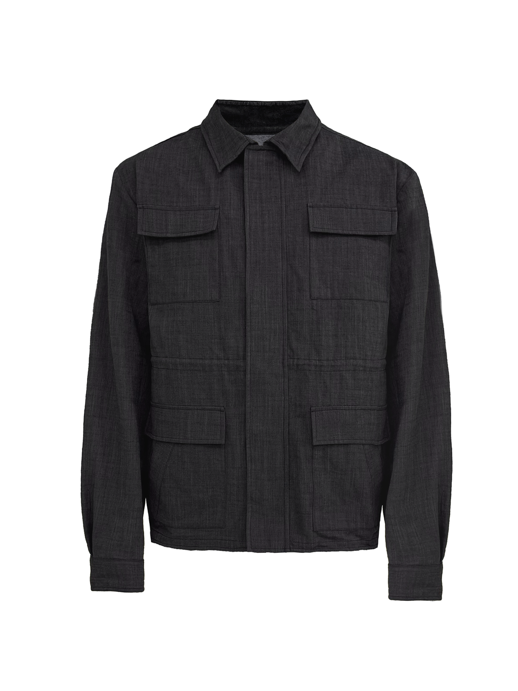 JCAESAR Aluminum‑thread detective jacket