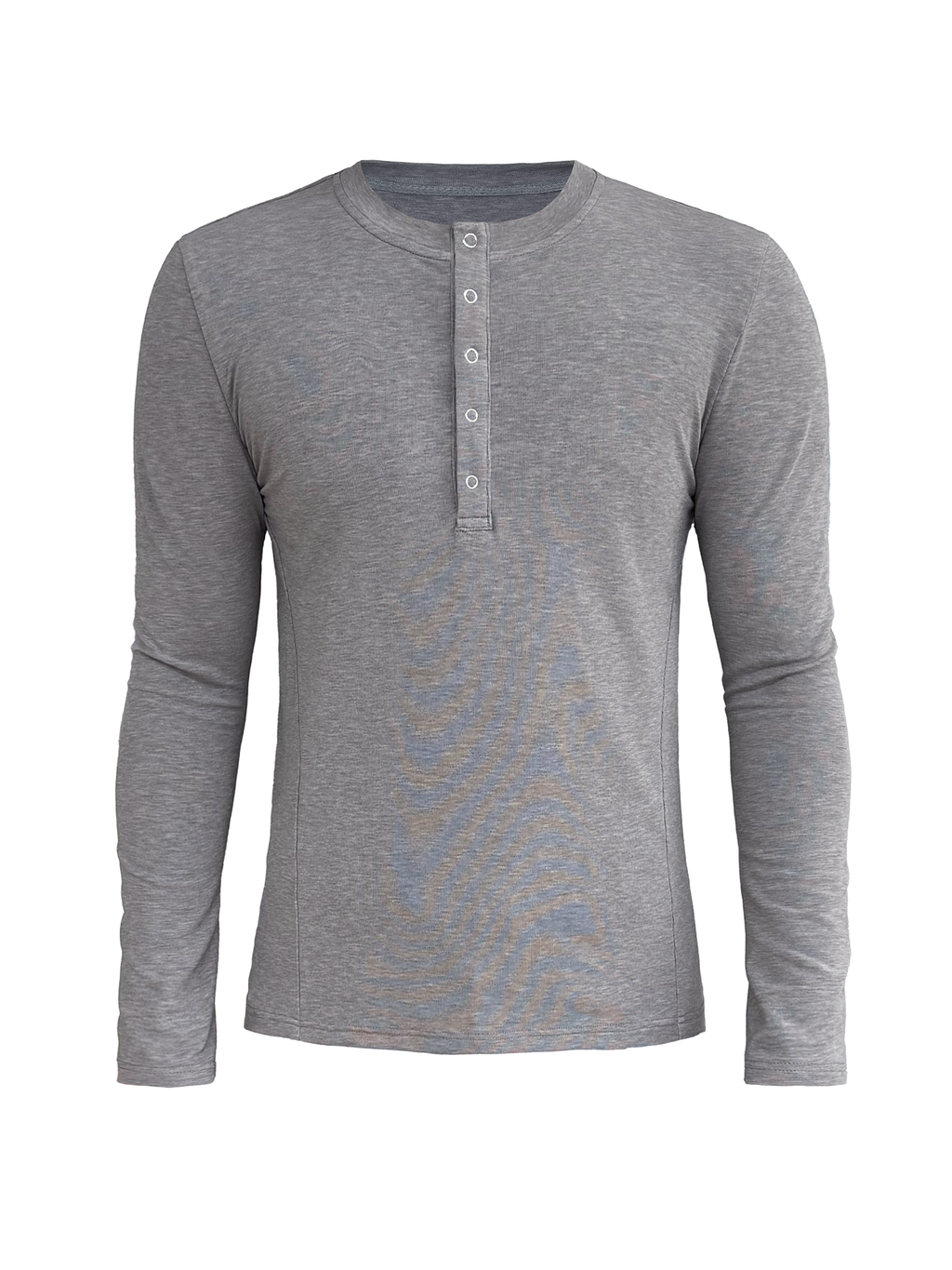 JCAESAR  Five-Snap Henley Long Sleeve