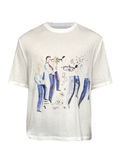 JCAESAR Blue Symphony Print Short‑Sleeve Tee - jcaesarclo