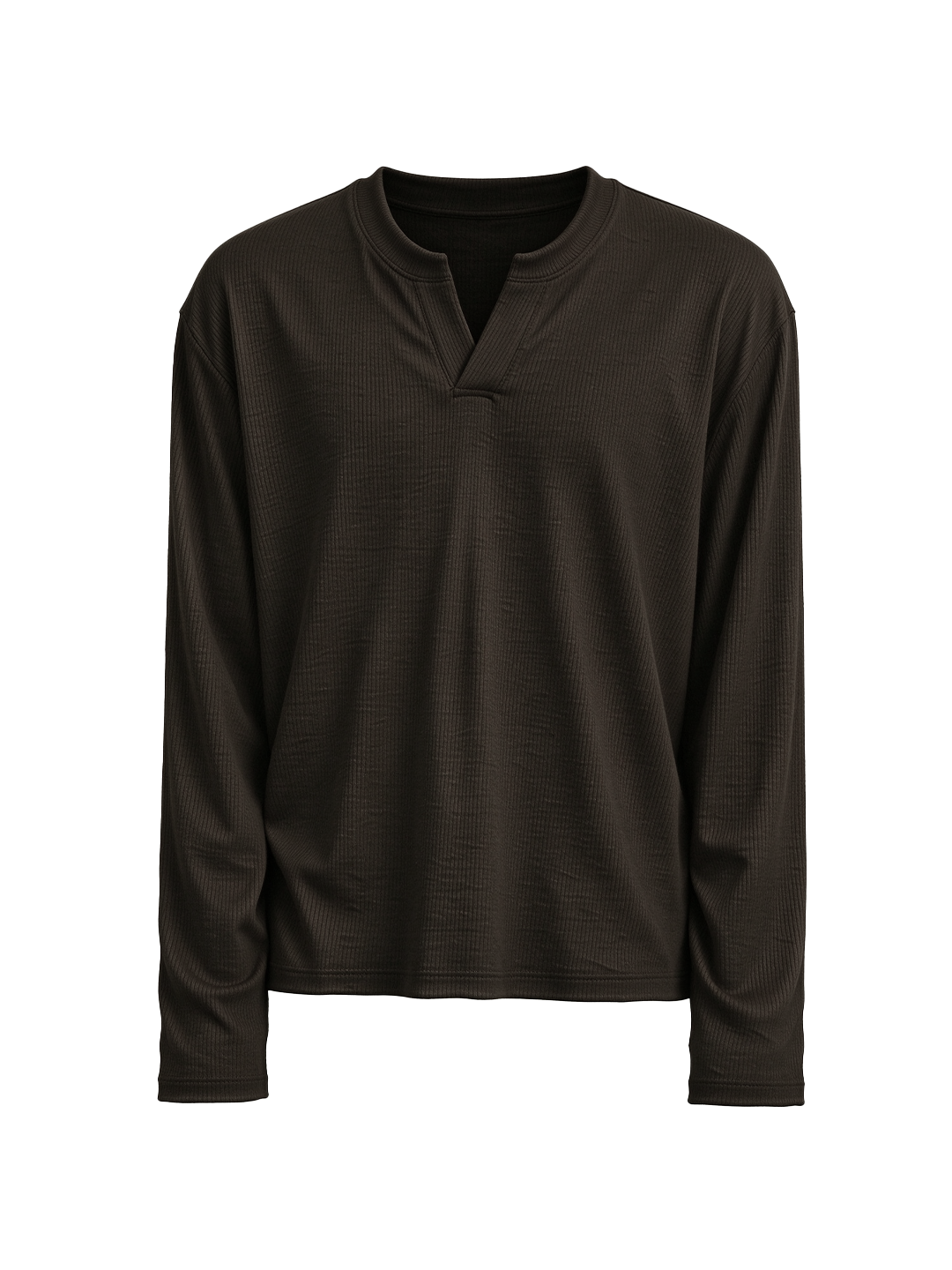 JCAESAR Long-Sleeve V-Neck Knit Top