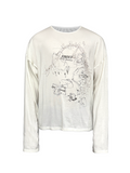 JCAESAR Piano‑Score Print Long‑Sleeve Tee