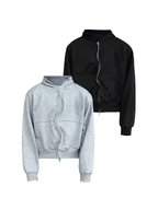 JCAESAR Power metallic‑thread hooded sweatshirt