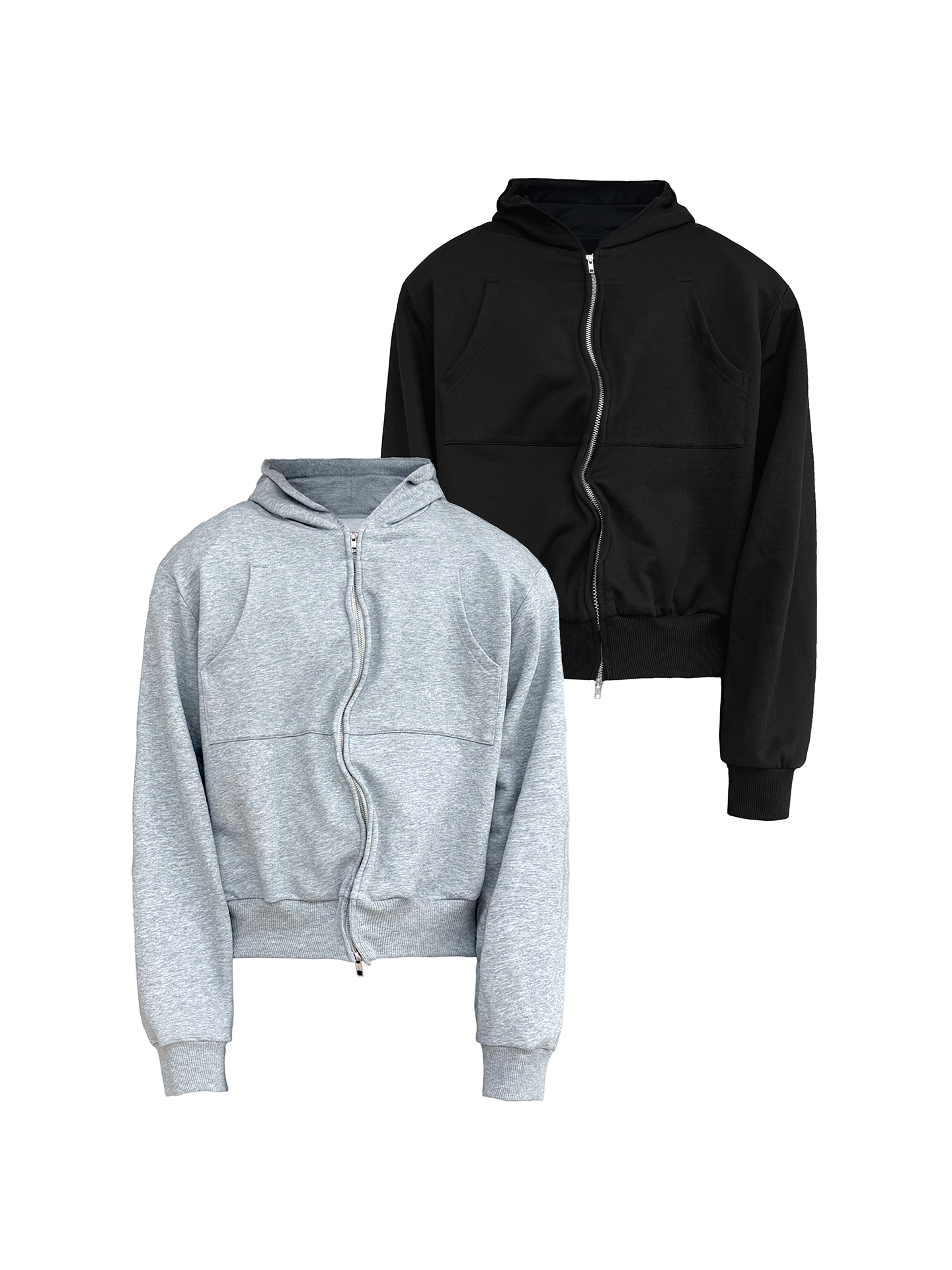 JCAESAR Power metallic‑thread hooded sweatshirt