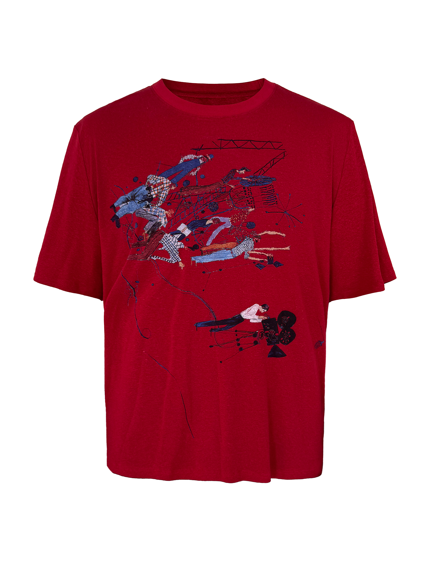 JCAESAR Film‑Set Graphic Short‑Sleeve Tee