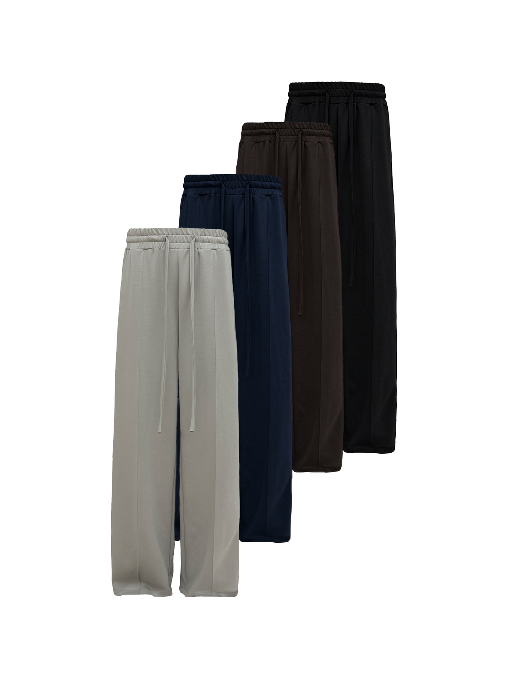 JCAESAR Tencel Sweatpants with Front Center Seam