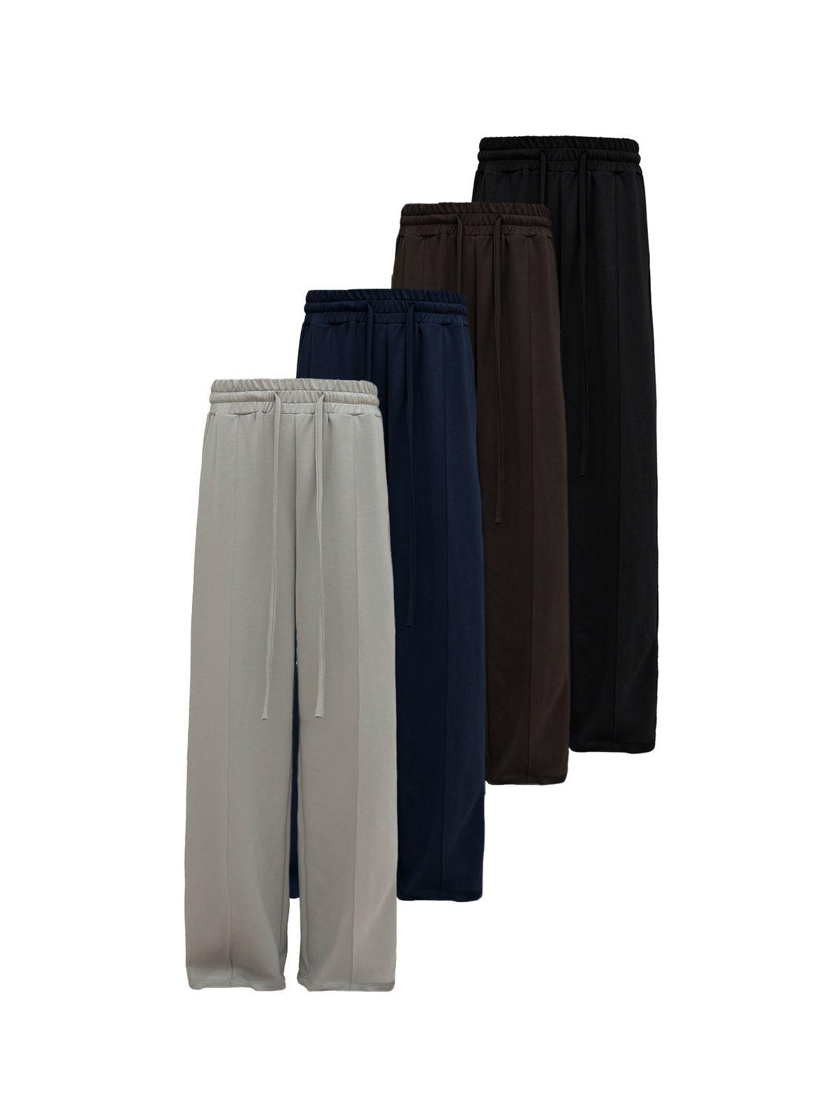 JCAESAR Tencel Sweatpants with Front Center Seam