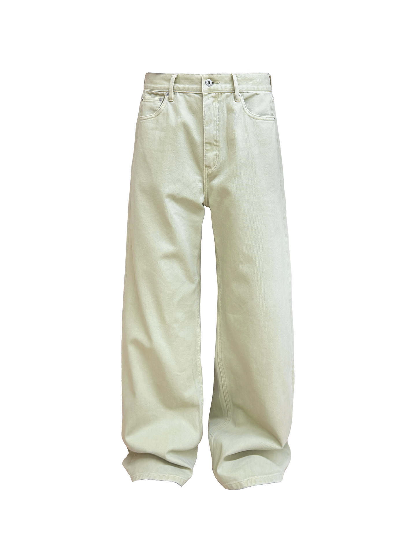 JCAESAR  Light Aqua‑Tinted Denim Jeans