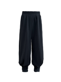 JCAESAR Tencel Jogger Pants with Velcro Tabs and Pleated Details