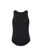 JCAESAR WOMEN Waist‑shaped cable‑knit fitted tank