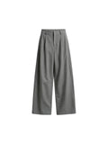 JCAESAR WOMEN Pleated Low‑Crotch Curved‑Blade Pants