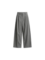 JCAESAR WOMEN Pleated Low‑Crotch Curved‑Blade Pants