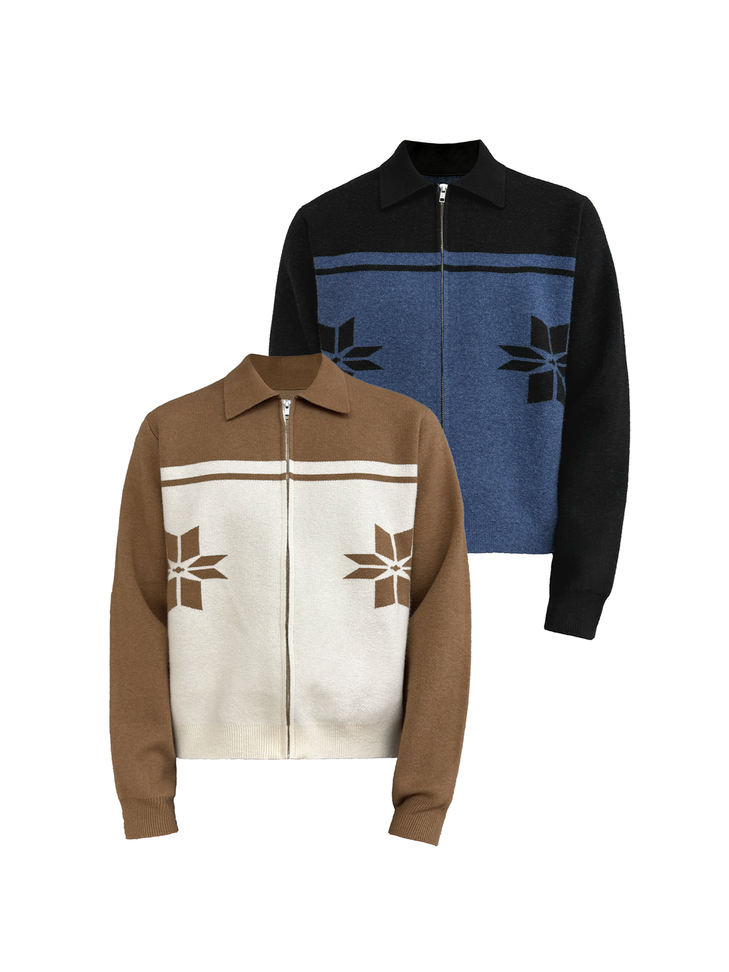 JCAESAR Snowflake knit sweater