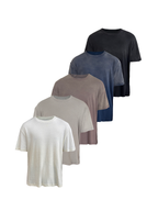 JCAEASAR Washed faded knit tee