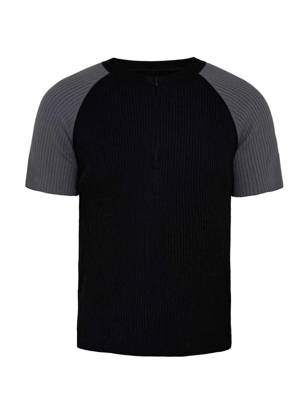 JCAEASAR Half-zip raglan sports tee
