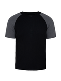 JCAEASAR Half-zip raglan sports tee