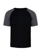 JCAEASAR Half-zip raglan sports tee