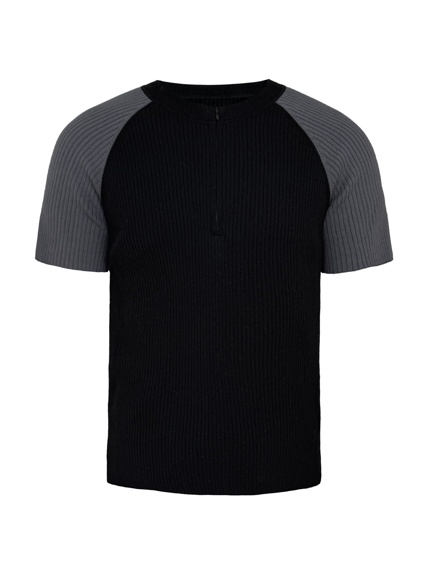 JCAEASAR Half-zip raglan sports tee