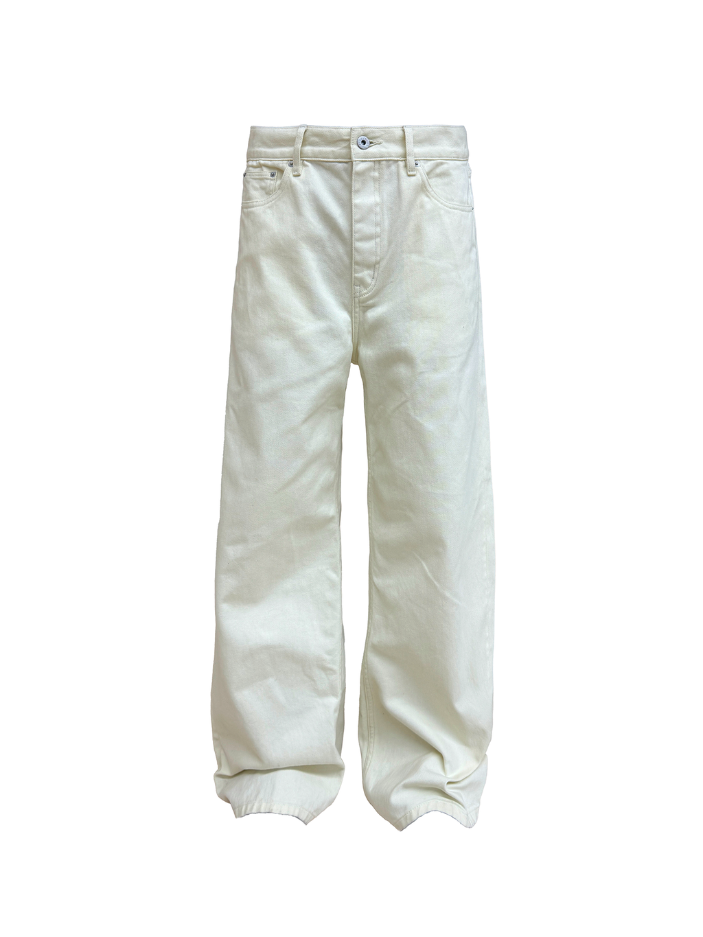 JCAEASAR Off-white straight-leg jeans – jcaesarclo JCAEASAR Off-white straight-leg jeans – jcaesarclo