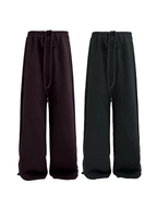 JCAESAR Low-Crotch Brushed Drop-Crotch Sweatpants