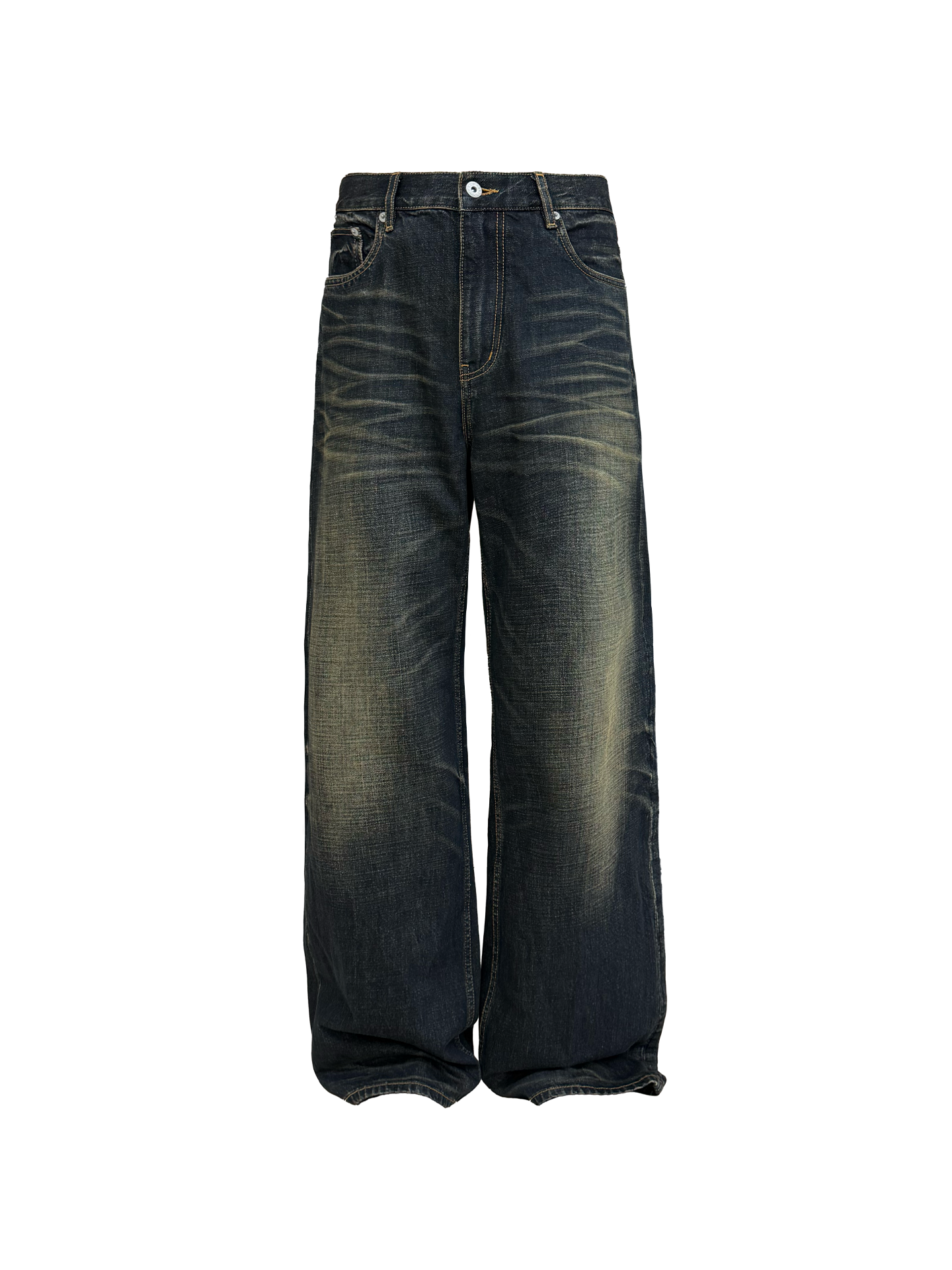 JCAESAR Vintage washed denim jeans