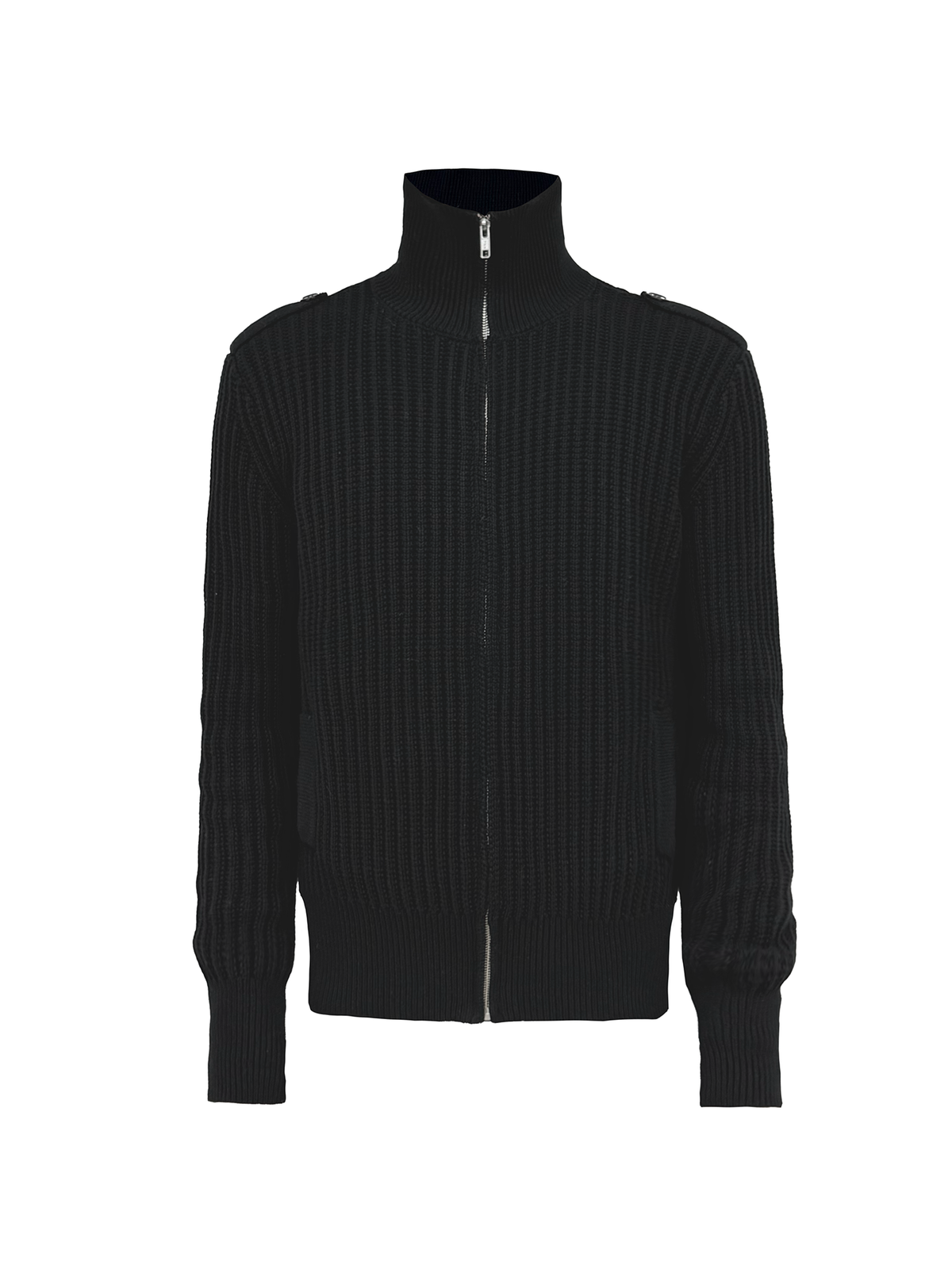 JCAESAR Turtleneck Sweater with Epaulets