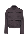 JCAESAR Washed Mist‑Purple Utility Jacket