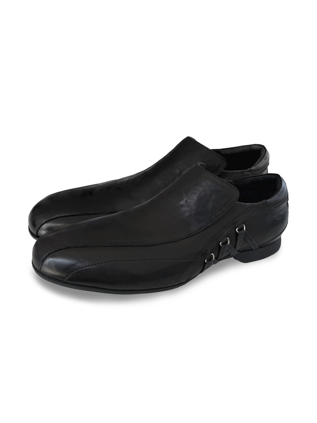 JCAEASAR Streamlined strap monk shoes