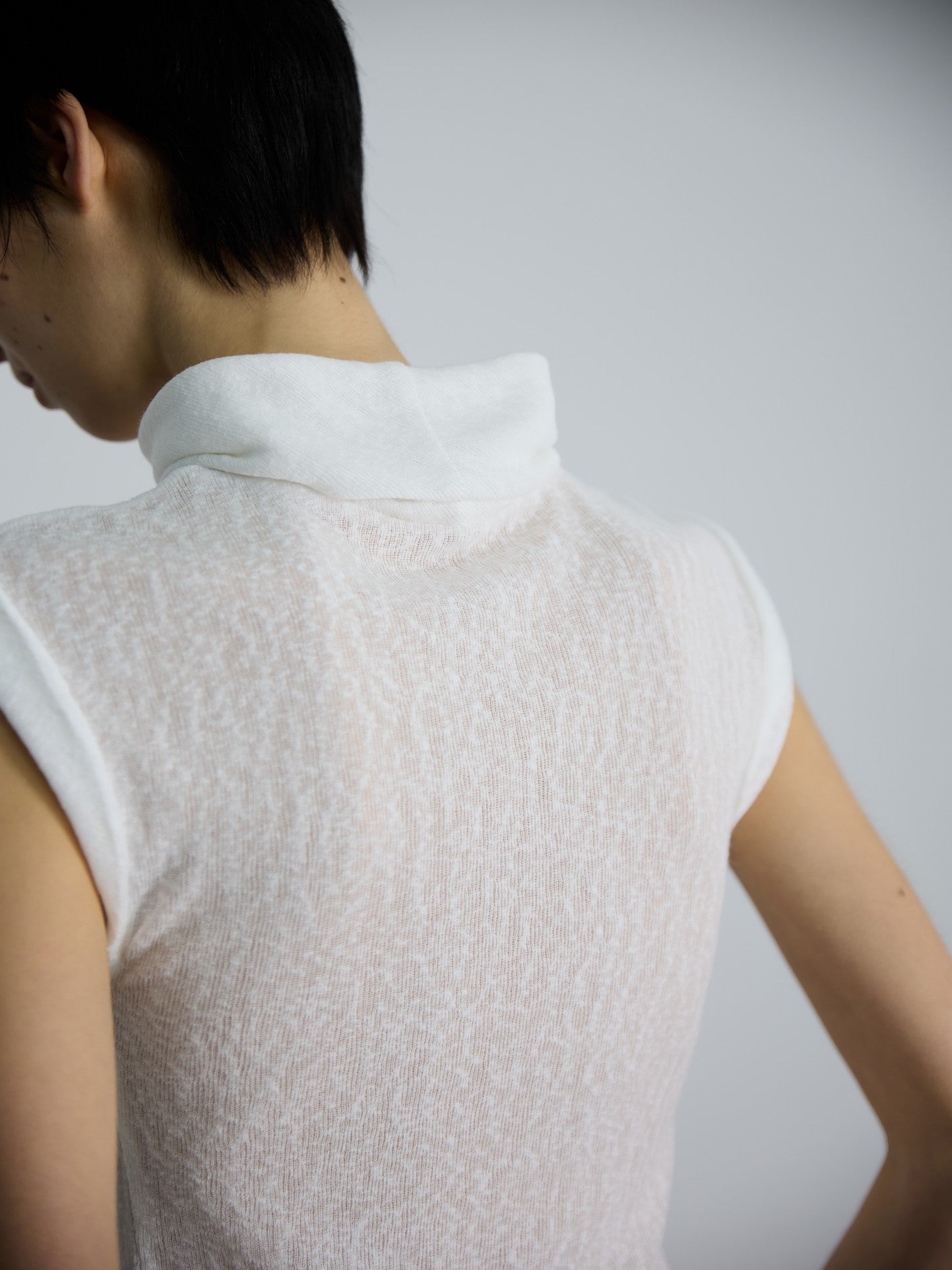 JCAESAR WOMEN Draped Cowl‑Neck Folded‑Hem Tee