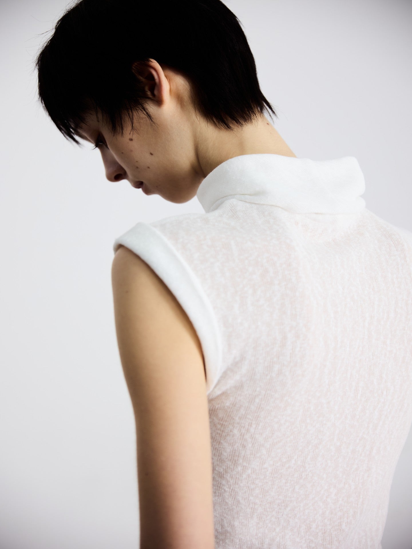 JCAESAR WOMEN Draped Cowl‑Neck Folded‑Hem Tee