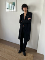 JCAESAR Honeycomb-Washed Denim Overcoat