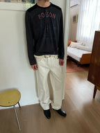 JCAESAR Motorcycle Pegasus Print Long-Sleeve Shirt