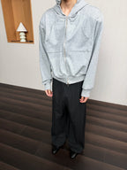JCAESAR Power metallic‑thread hooded sweatshirt