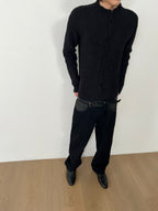 JCAESAR Slim-Fit Chunky Ribbed Sweater
