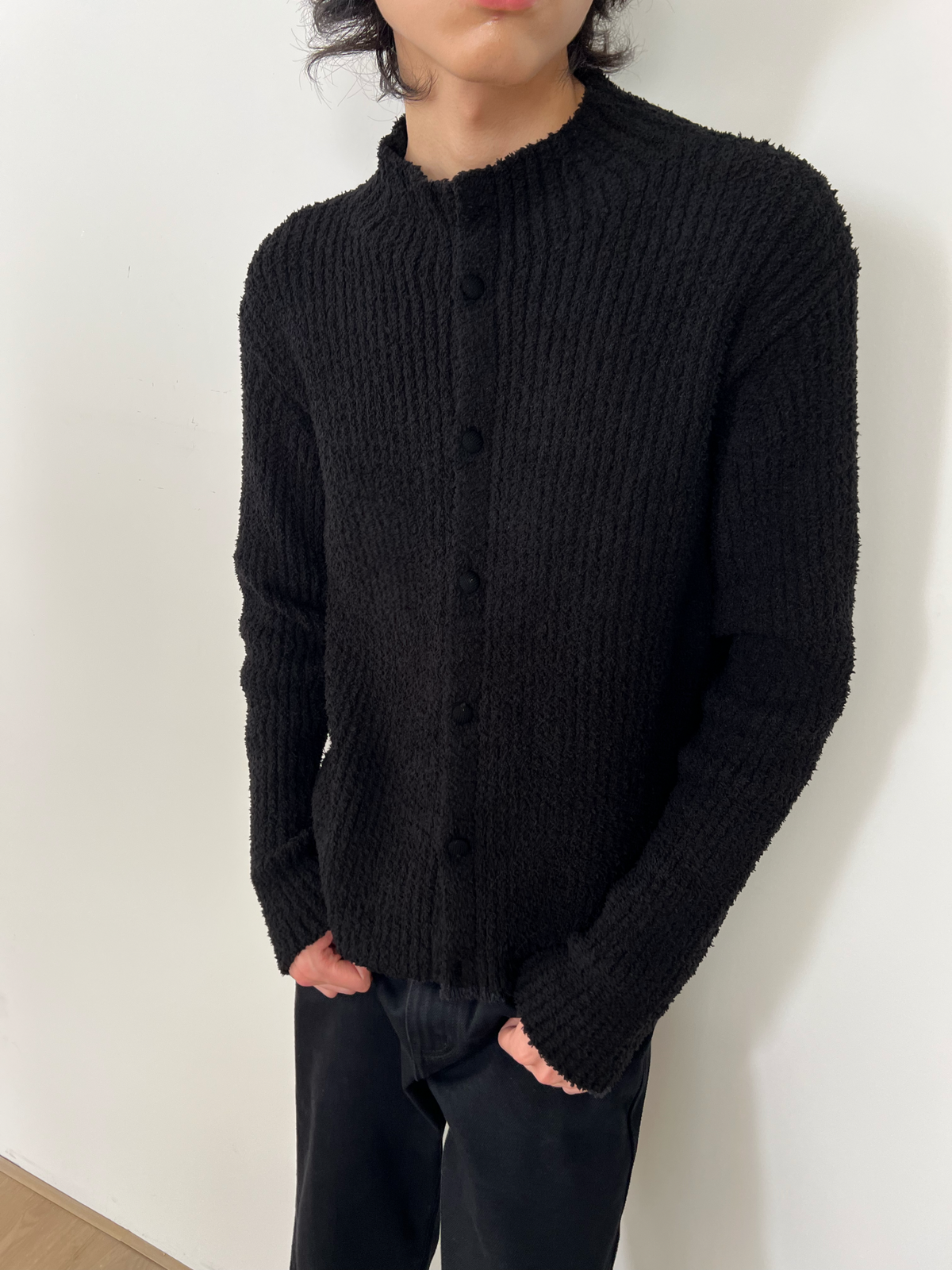 JCAESAR Slim-Fit Chunky Ribbed Sweater