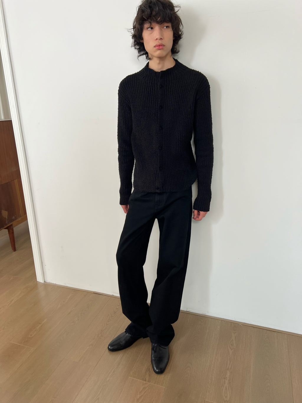 JCAESAR Slim-Fit Chunky Ribbed Sweater