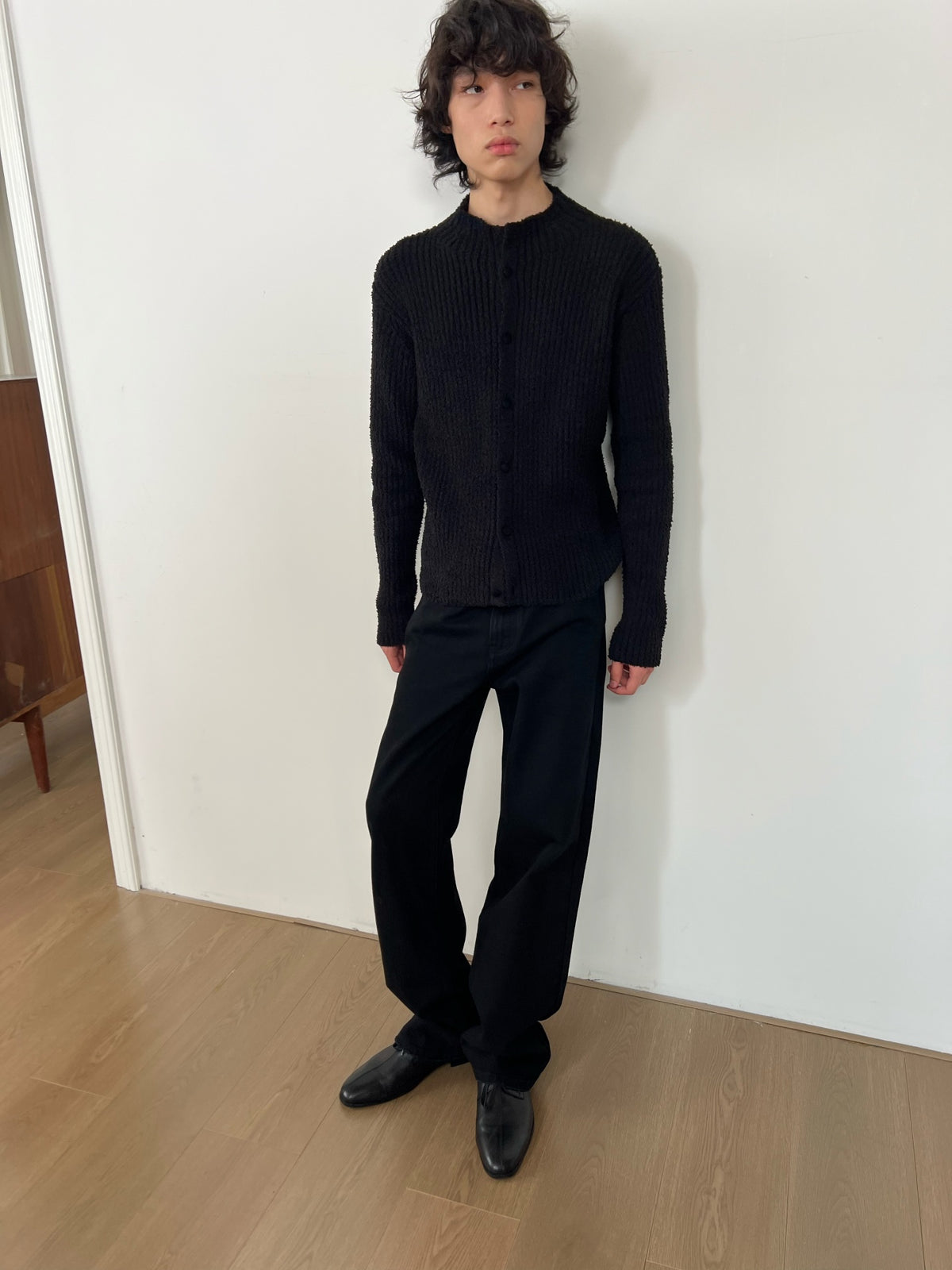JCAESAR Slim-Fit Chunky Ribbed Sweater