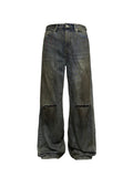 JCAESAR Bloodstain Knife Cut Denim Jeans - jcaesarclo